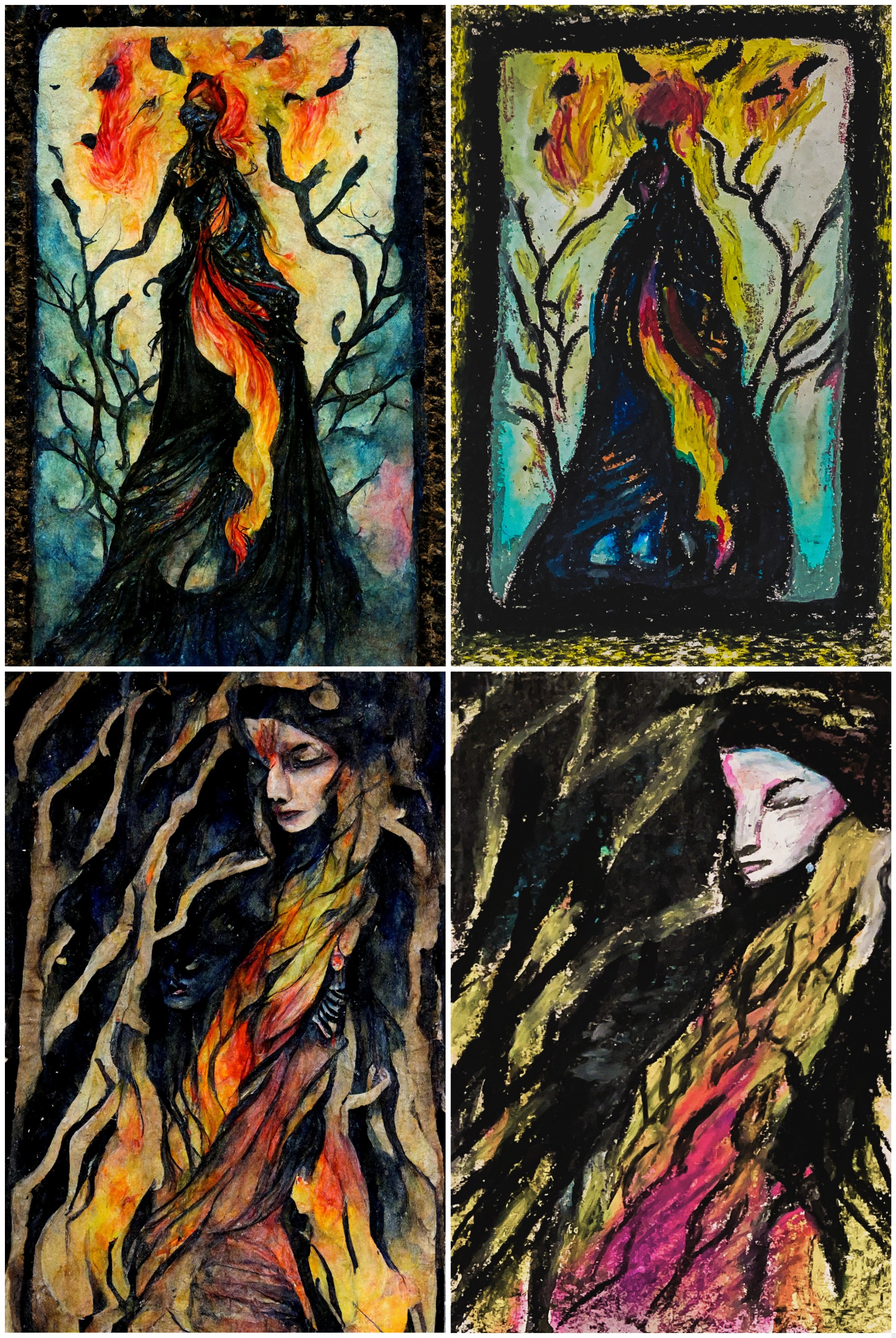 four painting like pictures